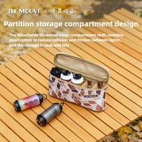 ISE MOUNT Outdoor Portable 38 Light Storage Bag with Removable Compartmentary Camping Zone Portable Sundries Bag