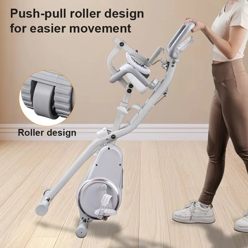 2025 Folding Stationary Upright Exercise Bike - for Women & Compact Home Gym Spaces with Effective Training