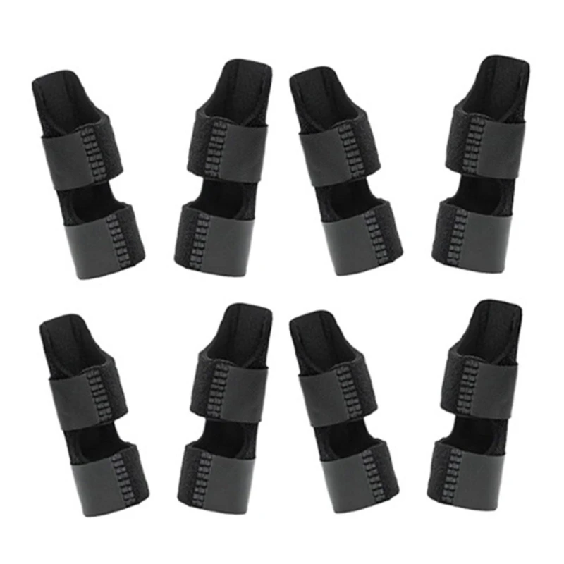 Pack of 8 Lightweight Finger Splint Finger Healing Aid Finger Support Brace Finger Stabilizer for Postoperative Healing