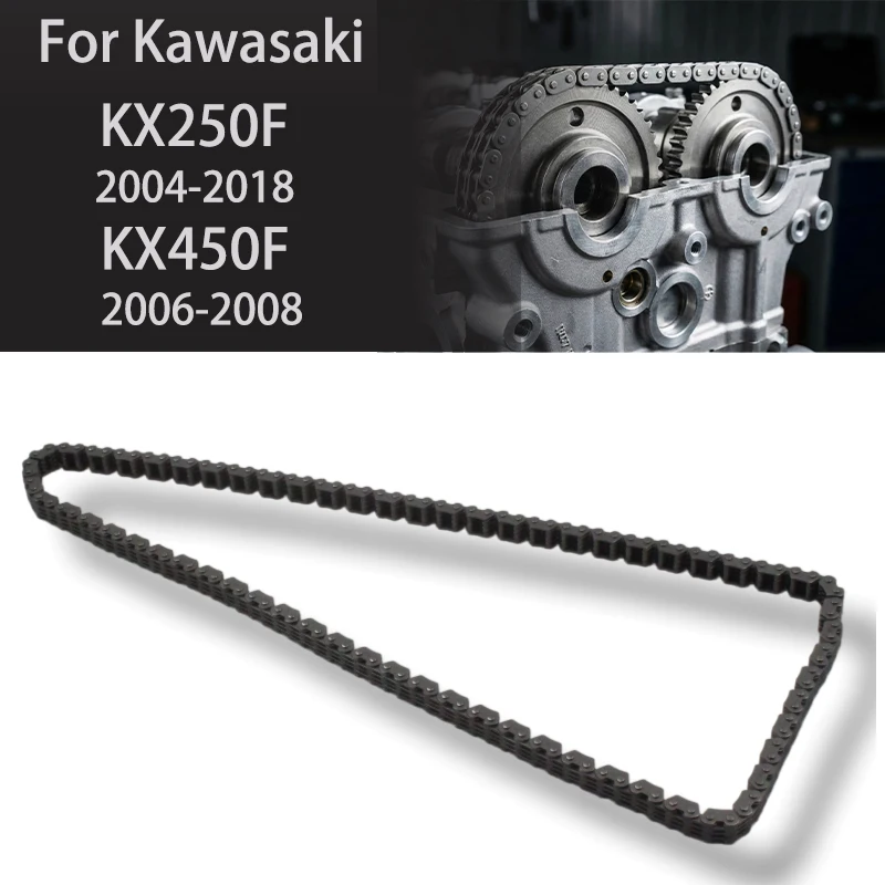 Motorcycle Cam Timing Chain High Strength Engine Repair Spare Parts Fits For Kawasaki KX250F KX450F Dirt Bike Replacement Access