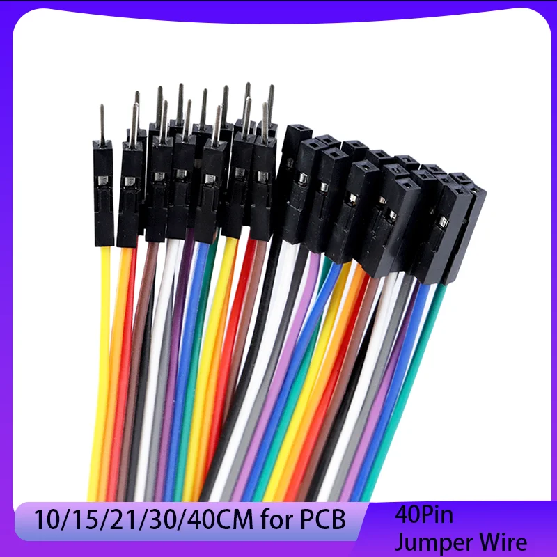 

40pin 2.54mm Jumper Wire 10 15 21 30 40cm Male to Male Female to Female Integrated Cable Kit DIY Electron Line Arduino