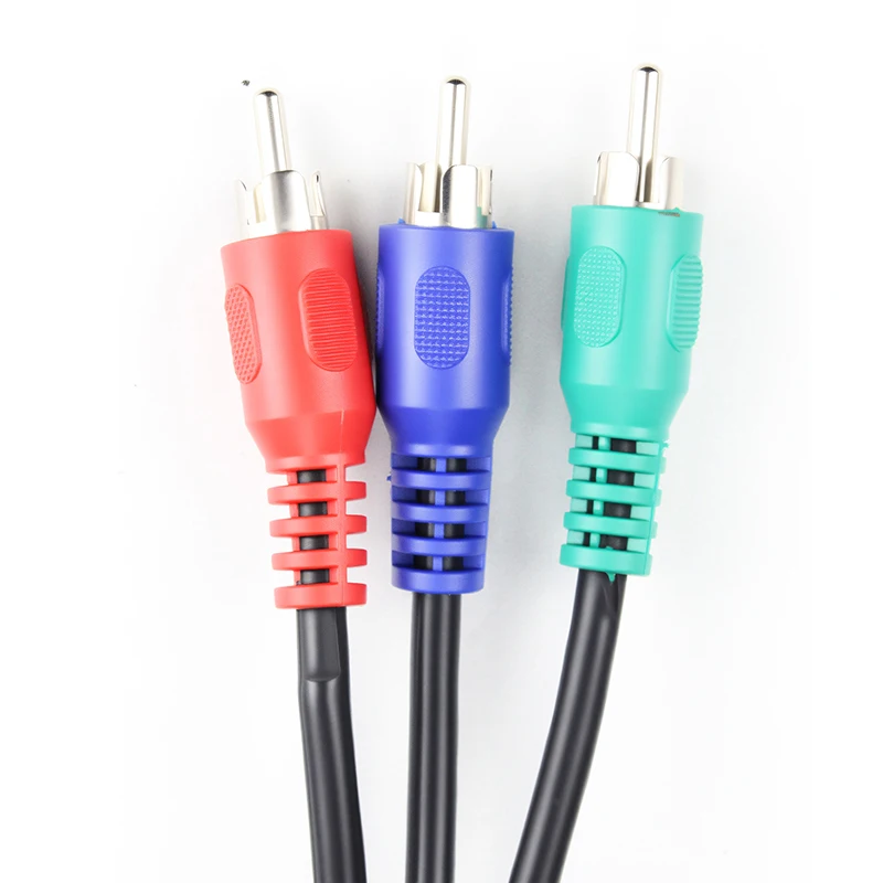 كابل فيديو مكون 3-RCA ذكر إلى 3RCA ذكر RGB Ypbpr كابل فيديو مكون لهاتف سامسونج LG Sony HDTV DVD STB