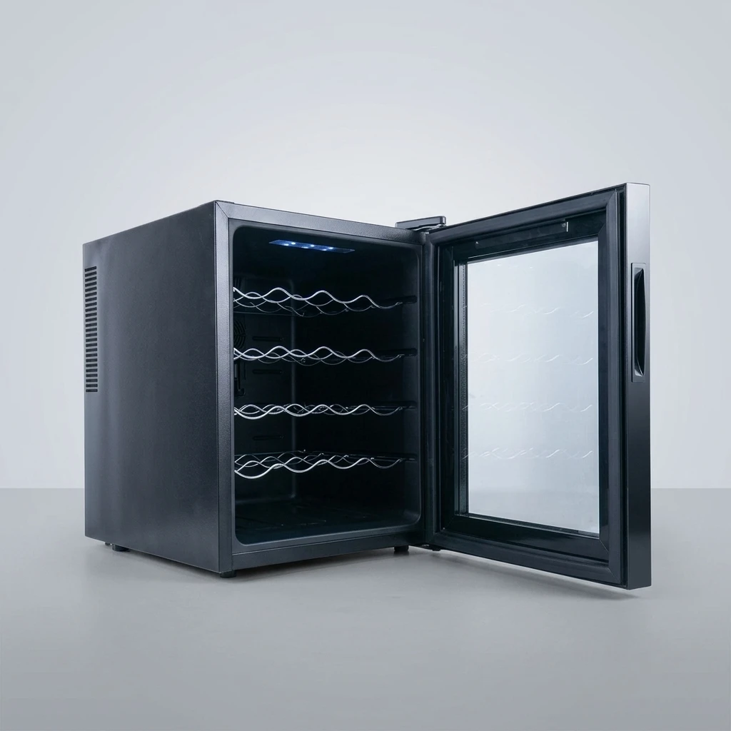 Freestanding 46L Wine Cooler Cabinet for 20 Bottles Low Noise Wine Refrigerator