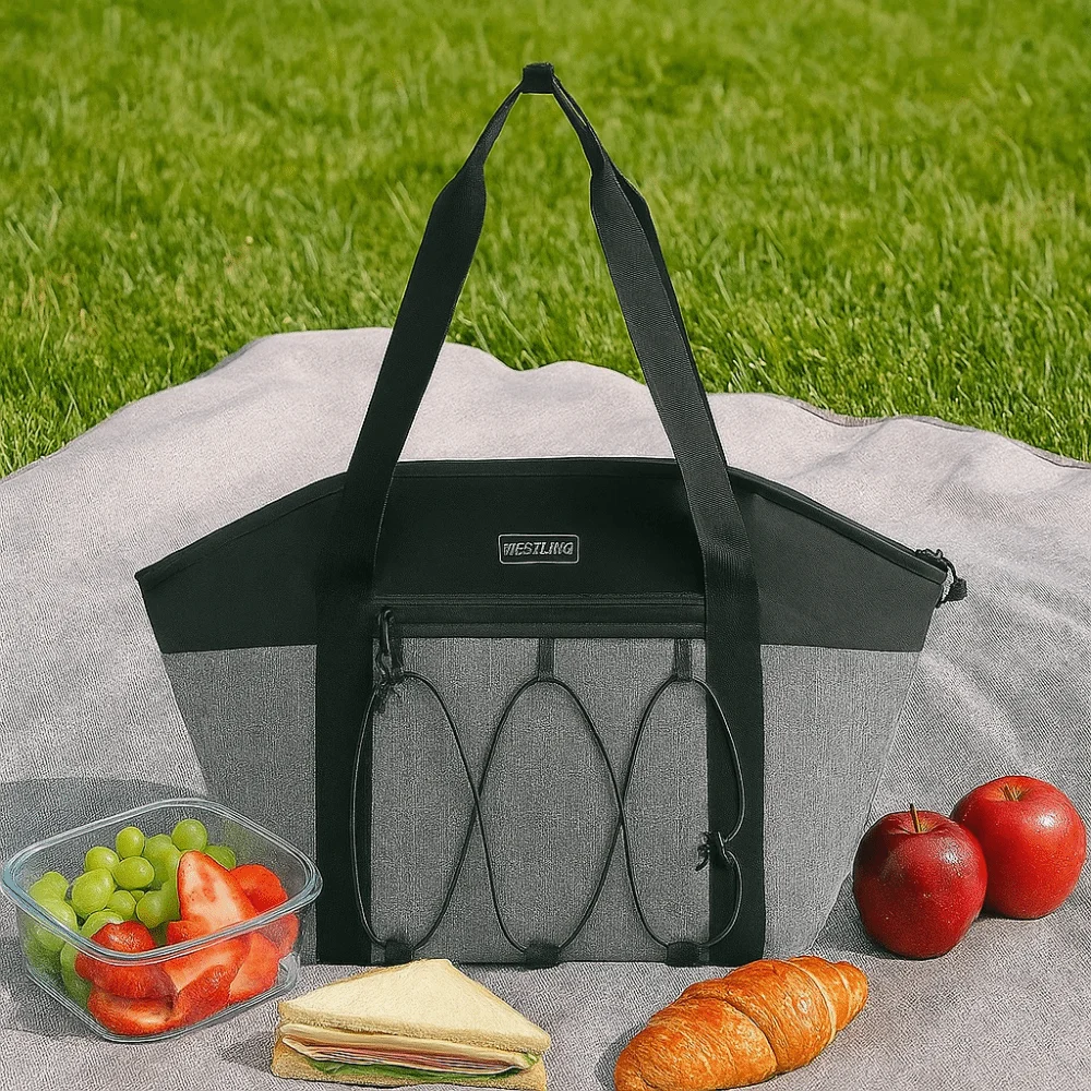 Convenient Insulated Lunch Bag Large Capacity Waterproof Thermal Lunch Box Commuting Storage Pouch Cooler Lunch Handbag Office