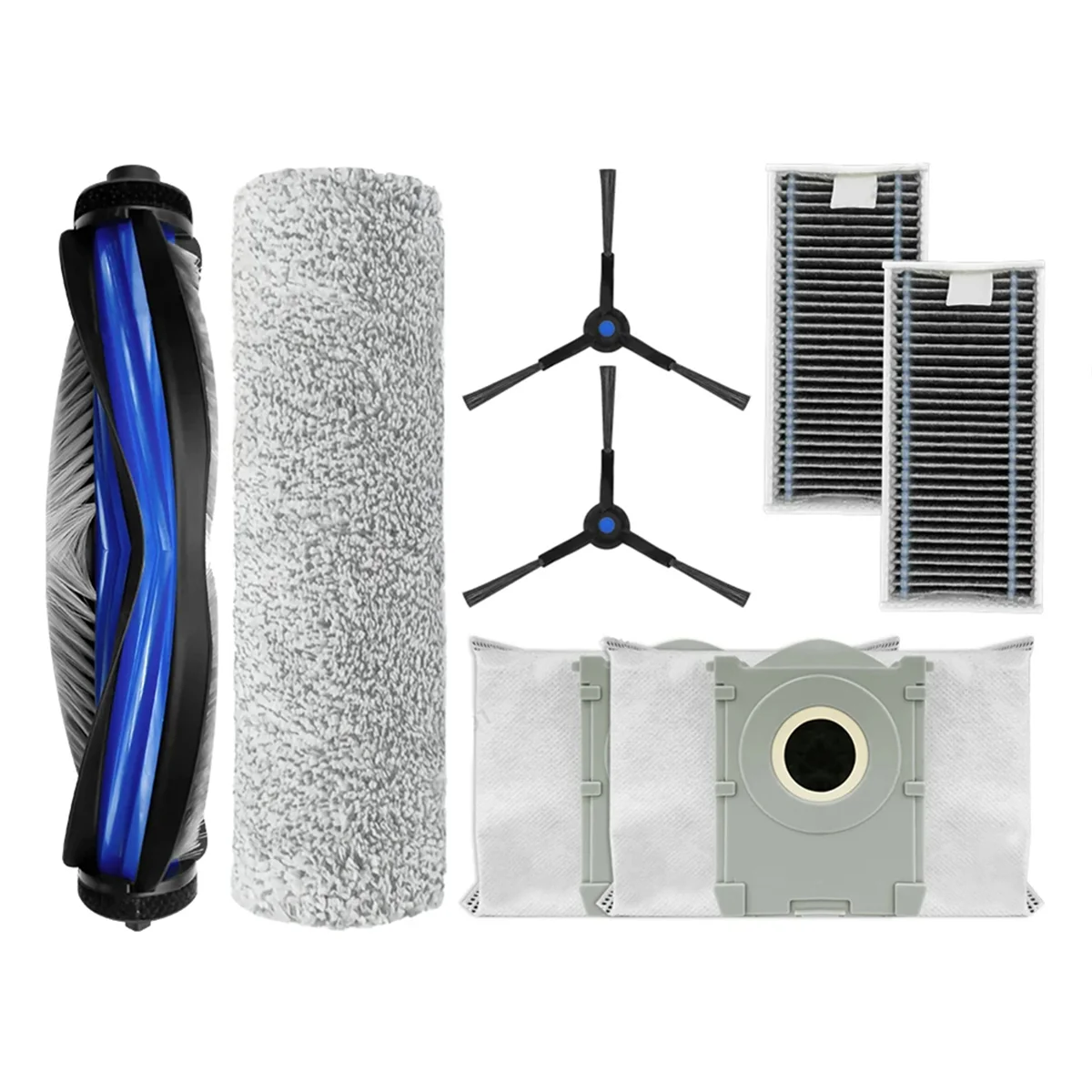 X8 Pro Omni 액세서리 용 FZFZ 메인 사이드 브러시 Hepa 필터 걸레 먼지 봉투 교체 부품