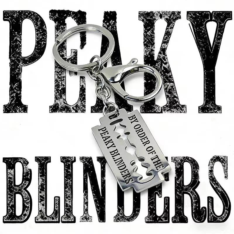 Llavero de aleación con colgante de cuchilla de Tommy Shelby de la serie Peaky Blinders, accesorio decorativo para bolso