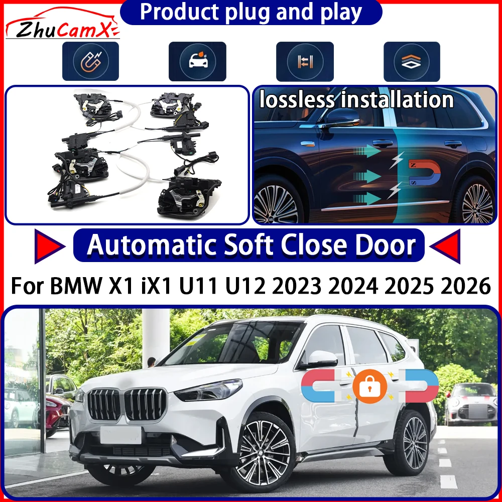 OEM Door Lock Actuator for BMW X1 iX1 U11 U12 2023 2024 2025 2026 Soft Close Door Kit Power Latch System Auto Pull Door Easy