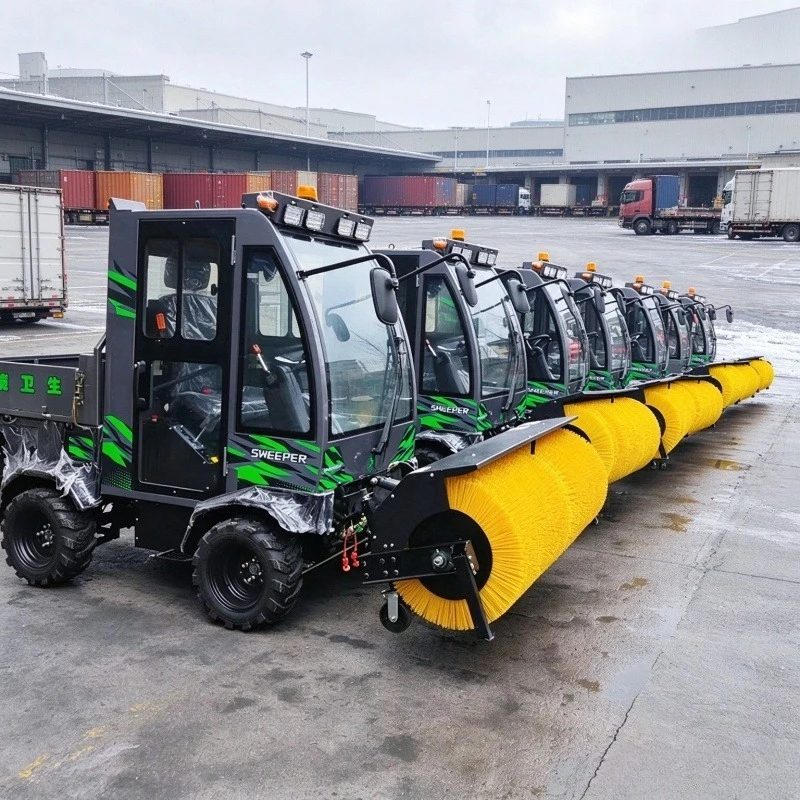 High Speed 800mm Width Snow Sweeper 25HP Engine Snow Thrower Ride On/Hand Push Motor & Gear