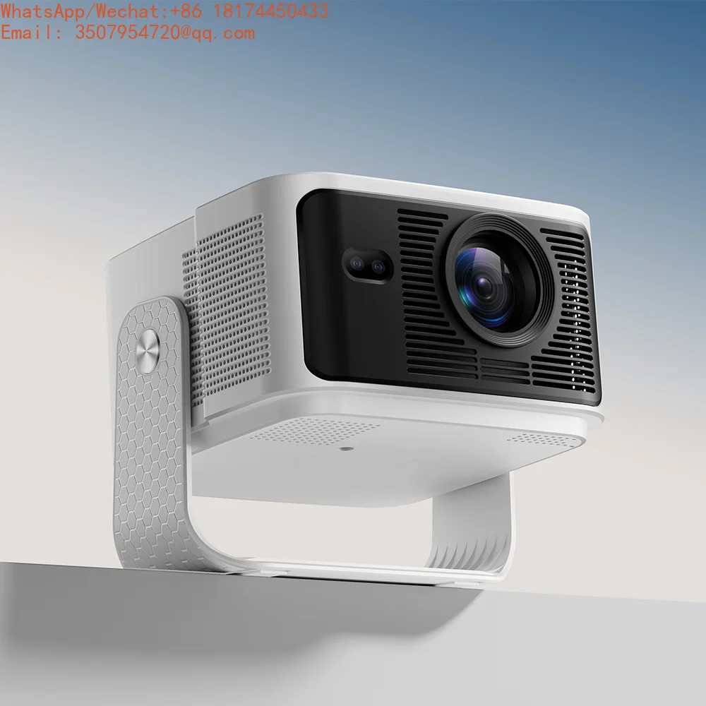 

JUNUO HY350MAX 8K Mini Home Theater Projector Android 14 With LED Lamp And 2G RAM Portable 4K Video Projector With US Plug