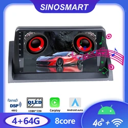 SINOSMART Android Multimedia Screen for Mazda 6 Mazda6 Atenza 2002–2008 GG GY QLED Full Lamination Retain CD Bose CarPlay Auto