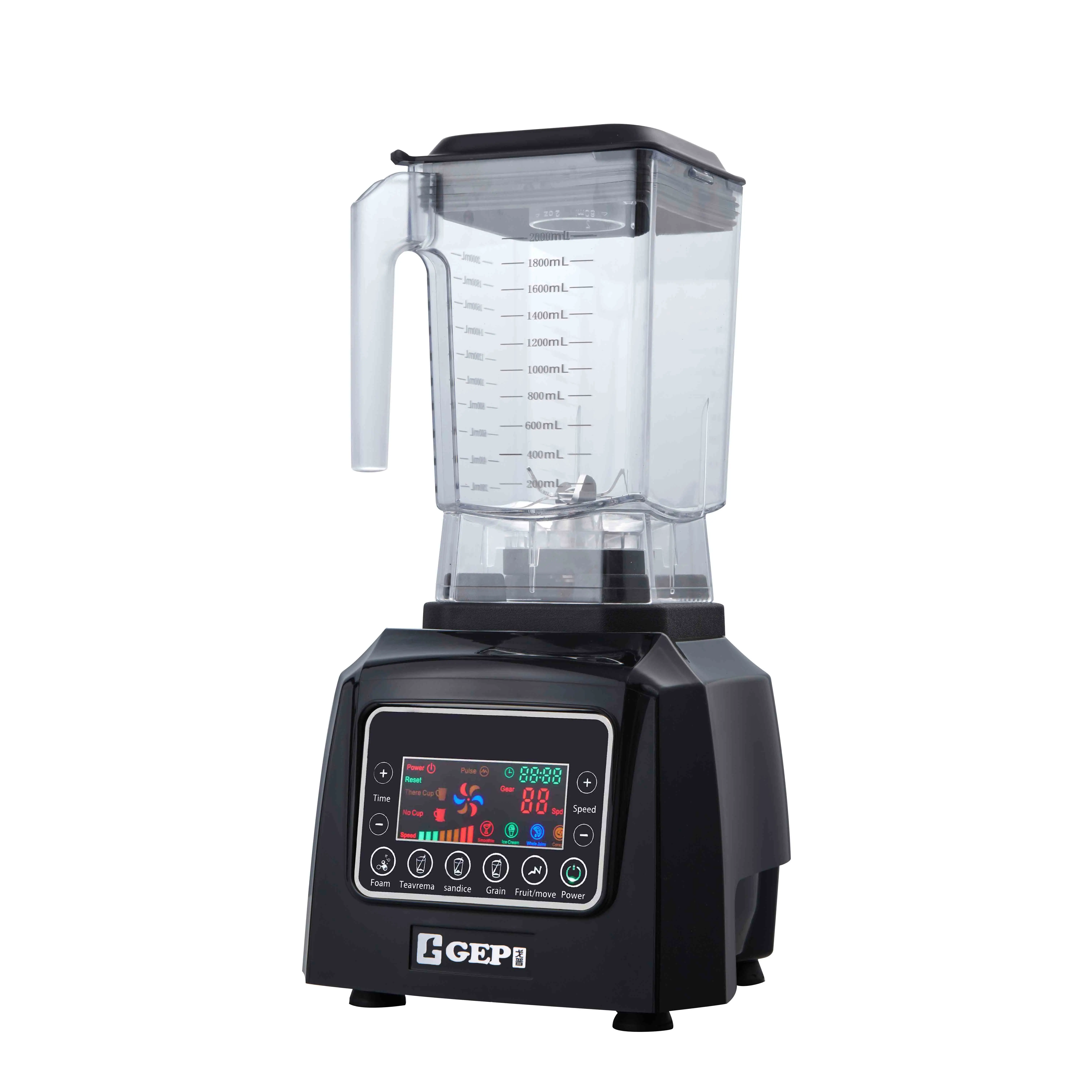 1800W Kitchen Professional Commercial Blender High Quality Smoothie Blender Low Noise Juicer Mixer Grinder