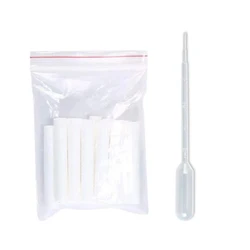 100Pcs Aromatherapy Inhaler Refill Wick Stick Package,Nasal Inhaler Replacement Wicks with a dropper 8x51mm