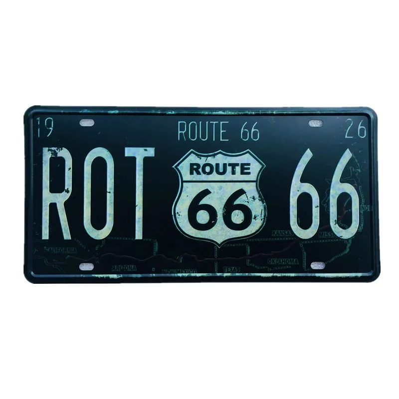 

Номер номерного знака Route 66 US Mother's Road, металлический жестяной знак, освещение для бара, паба, домашний декор, таблички на стену для ресторана