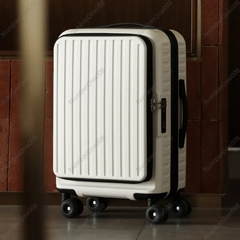 2025 New Luggage Women's Expandable Large Capacity Side Open Trolley Suitcase Men's Small Boarding Code Travel Case