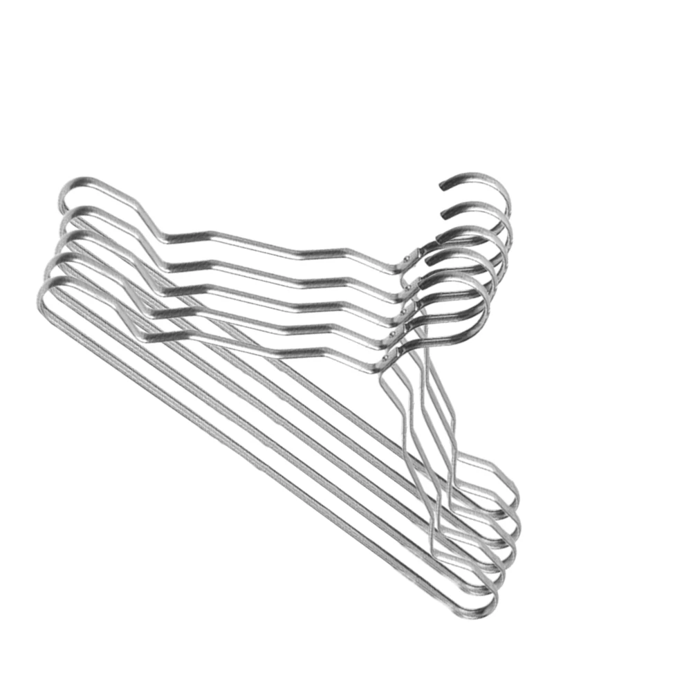 

5pcs Aluminum Hangers Eco-friendly Non-slip Clothes Racks Wardrobe Fashion Home Use Dark Grey Closet Storage