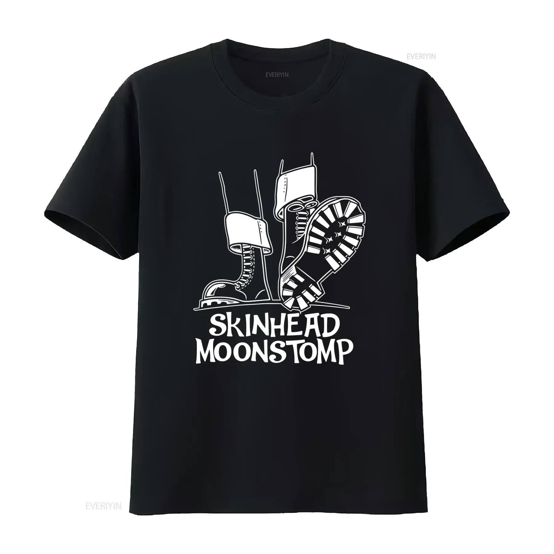 Skinhead Moonstomp T Shirt Trojan Ska Reggae Original Skins 1969 Symarip Punk Rock Style Print vintage Washed