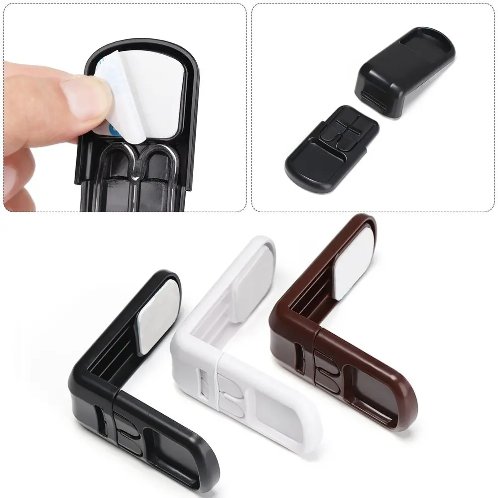 1/4pcs Furniture Drawers Multi-function Anti-opening Wardrobe Door Right Angle  Safety Lock Children Protector