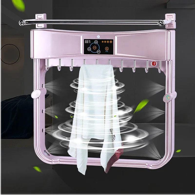 Intelligent Towel Rack Temperature Control Electric Towel Drying and Disinfection Toilet 304 Bath Towel Rack Holeless