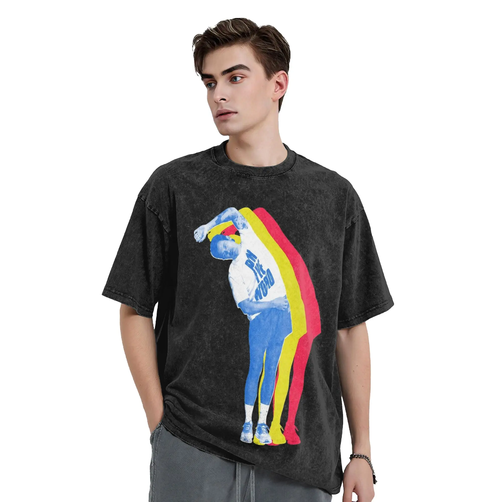 Harrys Styles Kiss All The Time Disco Occasionally Washed T Shirt Streetwear T-Shirt Tees Tops for Men Women Short Sleeve Summer