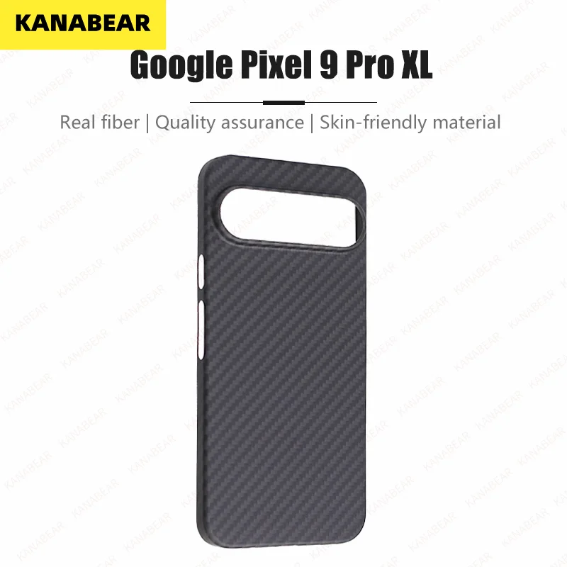 KANABEAR Carbon fiber case for Google Pixel 9 Pro XL Anti-fall Aramid Fiber case  Design Pixel 9  cover Thin and light