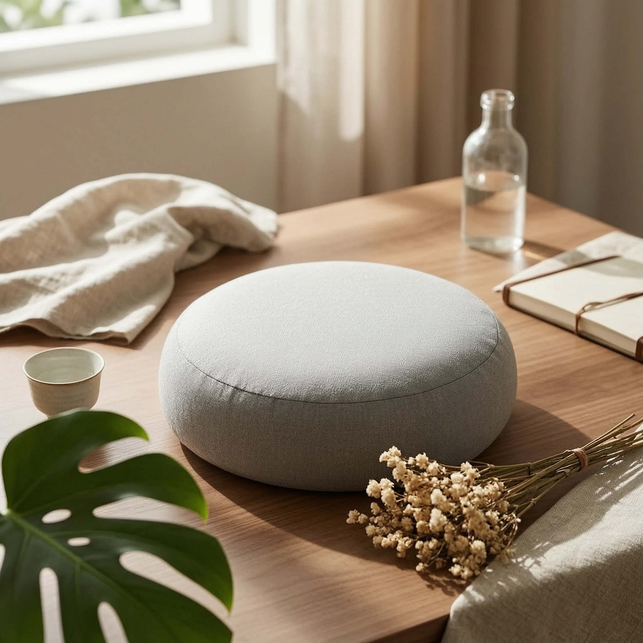 Floor Cushion with Backrest Comfortable Meditation Cushion Meditation Chair Low-Height Floor Chair Long-Lasting for Yogis