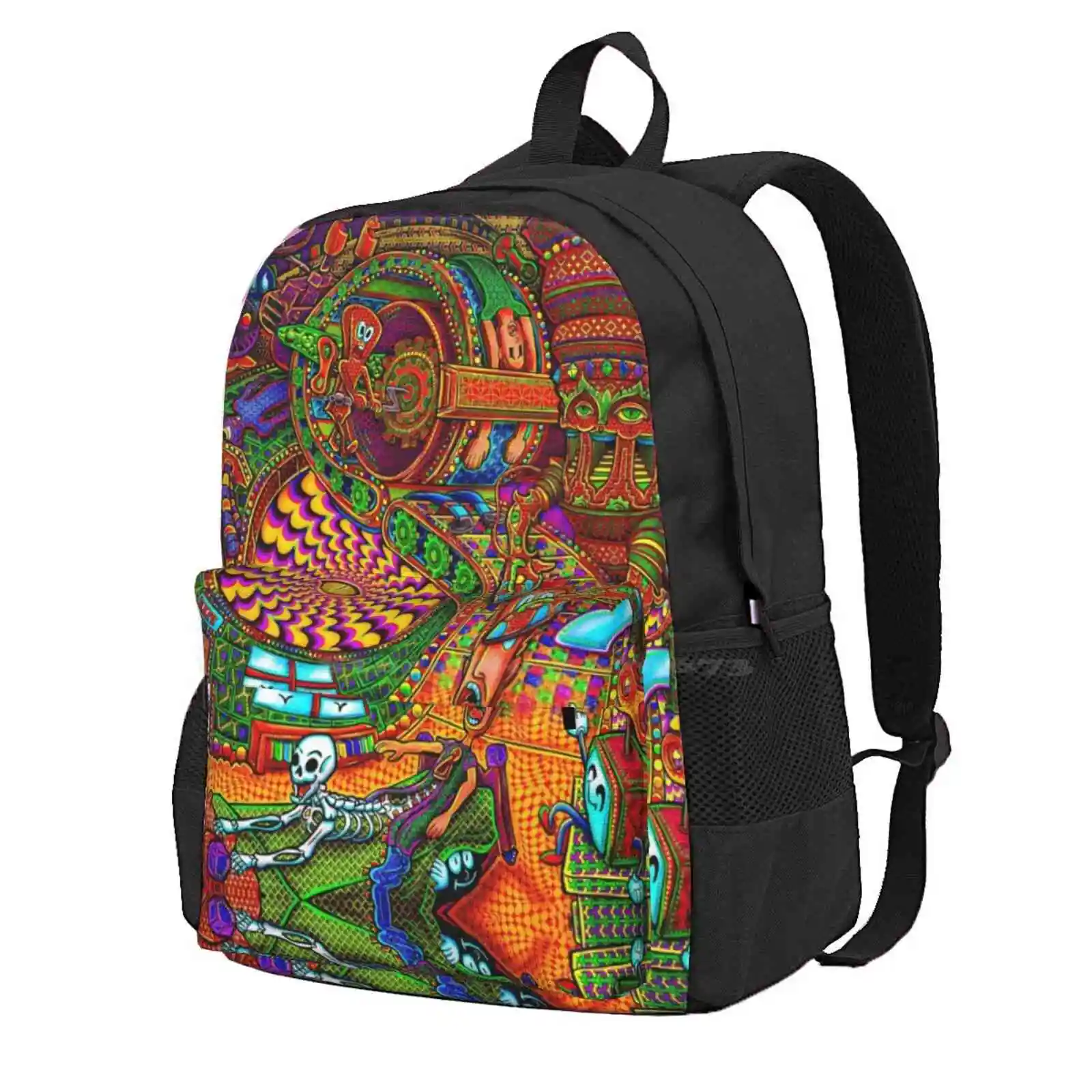 Carnival Of The Abyss Hot Sale Schoolbag Backpack Fashion Bags Lsd Acid Psychedelic Salviadroid Divinorum Trippyart Visionary