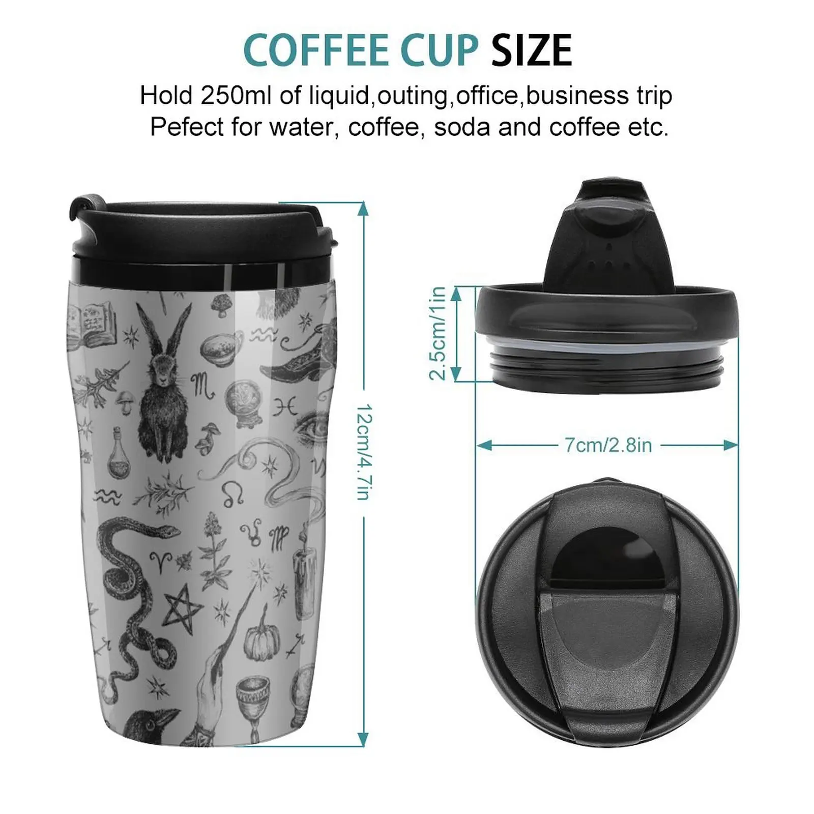 New Salem Witch Travel Coffee Mug Thermal Coffee Bottle Glasses For Coffee Unusual Tea Cup