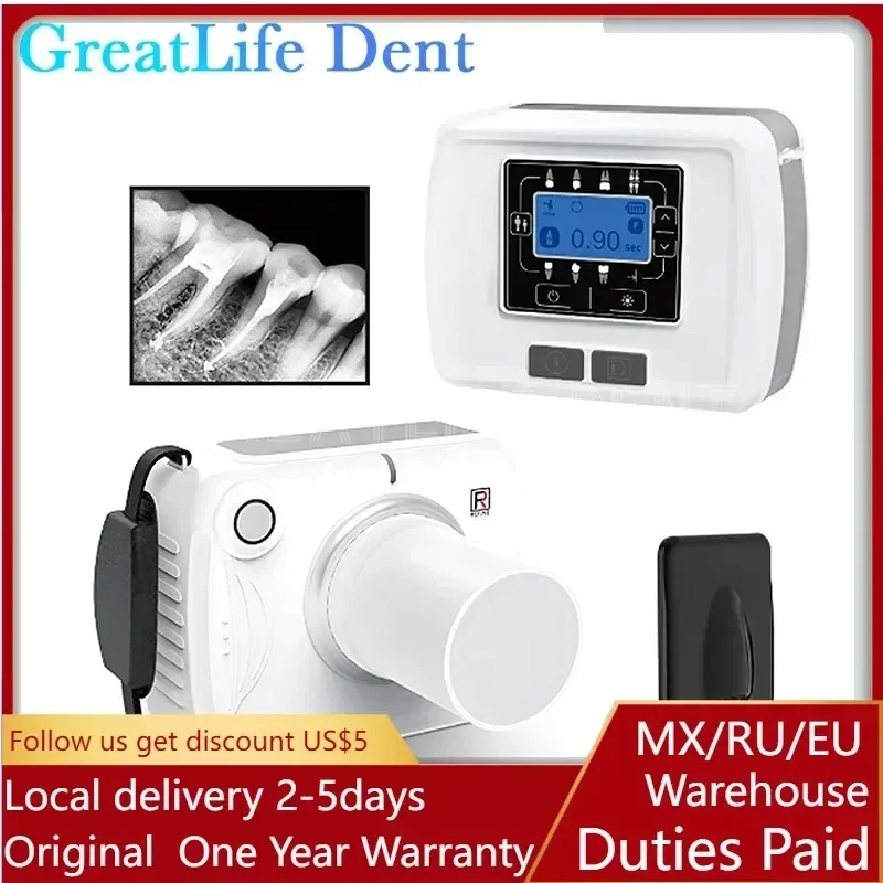 Mexico RU EU In Stock Greatlife Portable Dental X Ray Camera Original HyperLight X-ray Machine Wireless RVG Image Sensor System