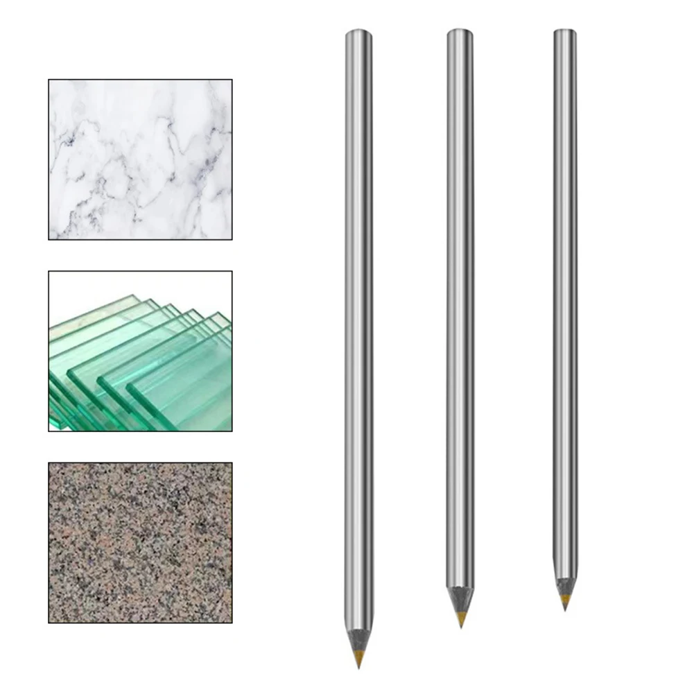 Marking Single Head 3pcs Diamond Scribe Pen Marker Pencil Wood Woodworking Alloy Carbide Cutting Glass Hand Tools