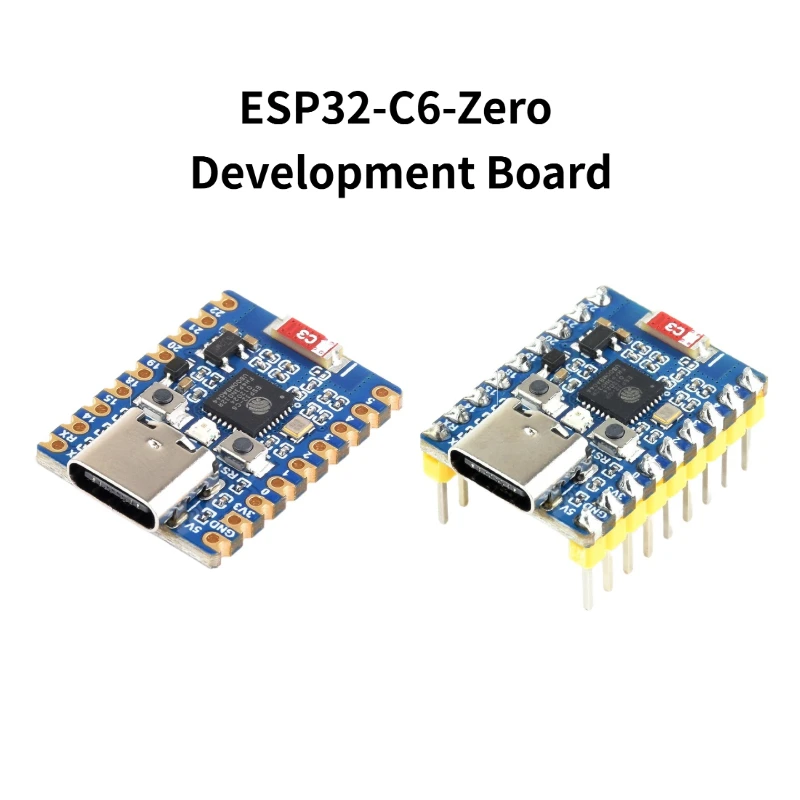Waveshare ESP32-C6-Zero Development Board WiFi6 Bluetooth 5 Dual-Mode with 8MB Flash Module