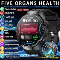2025 New For HUAWEI Micro Physical Examination Smart Watch For Men Uric Acid Body Fat Five Organ Health HD BT Call Sports Watch