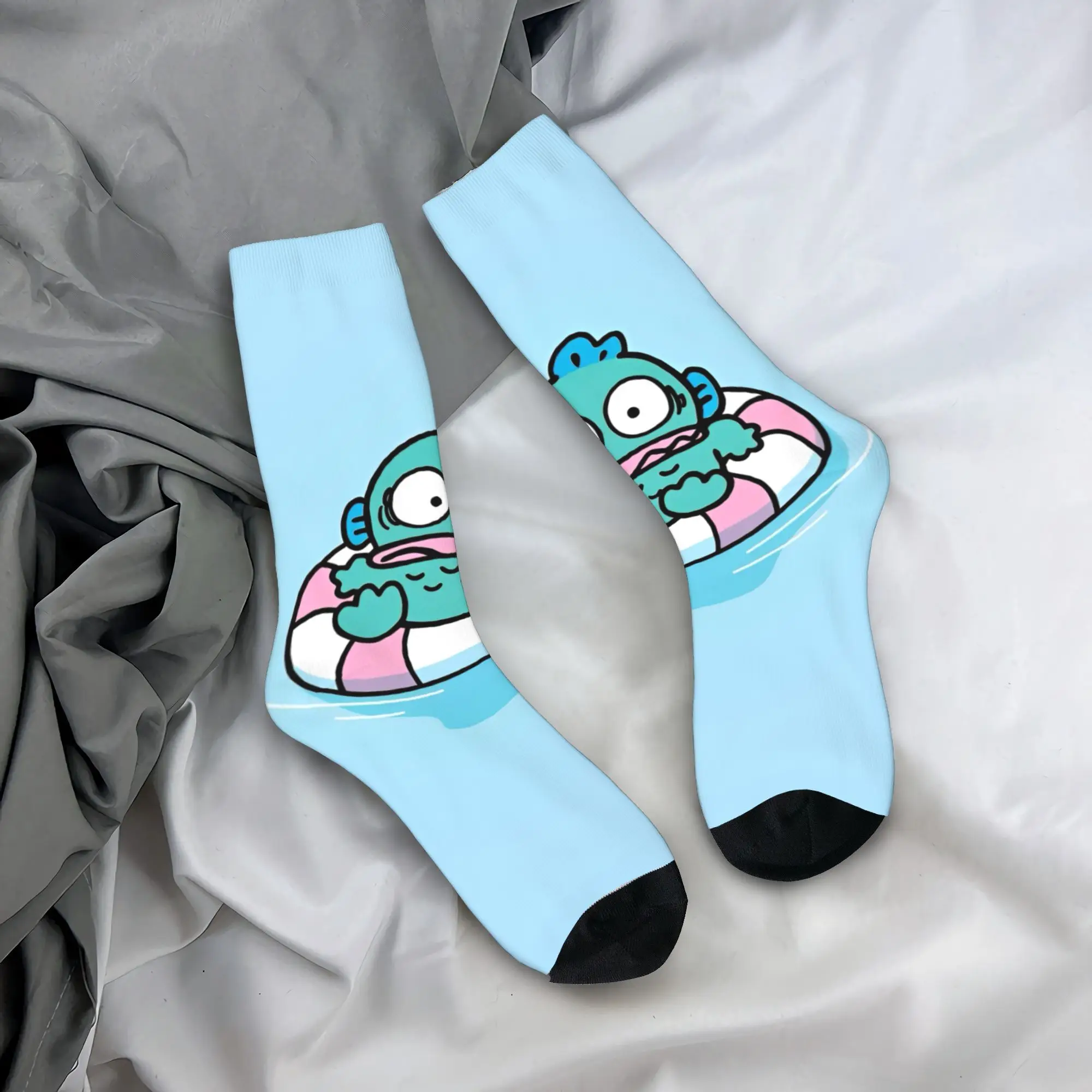 

Adults Men Socks Hangyodon Woodstock with Friends Stockings Spring Retro Warm Soft Socks Printed Outdoor Non Skid Socks