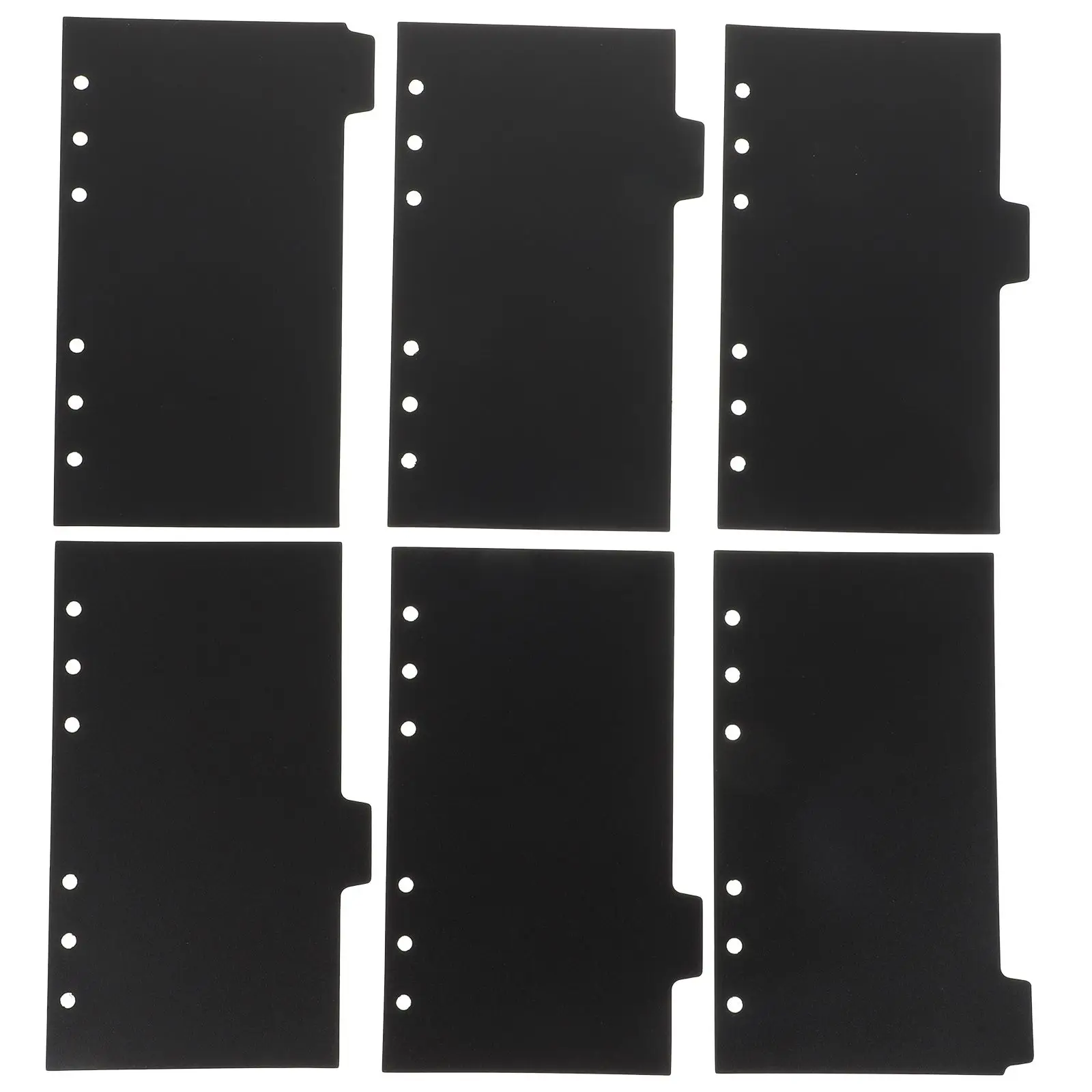 Sheets Black Paper Page Divider Page Folder Dividers For 6 Rings Binder Notebook Dividers For 6 Rings Binder Supplies
