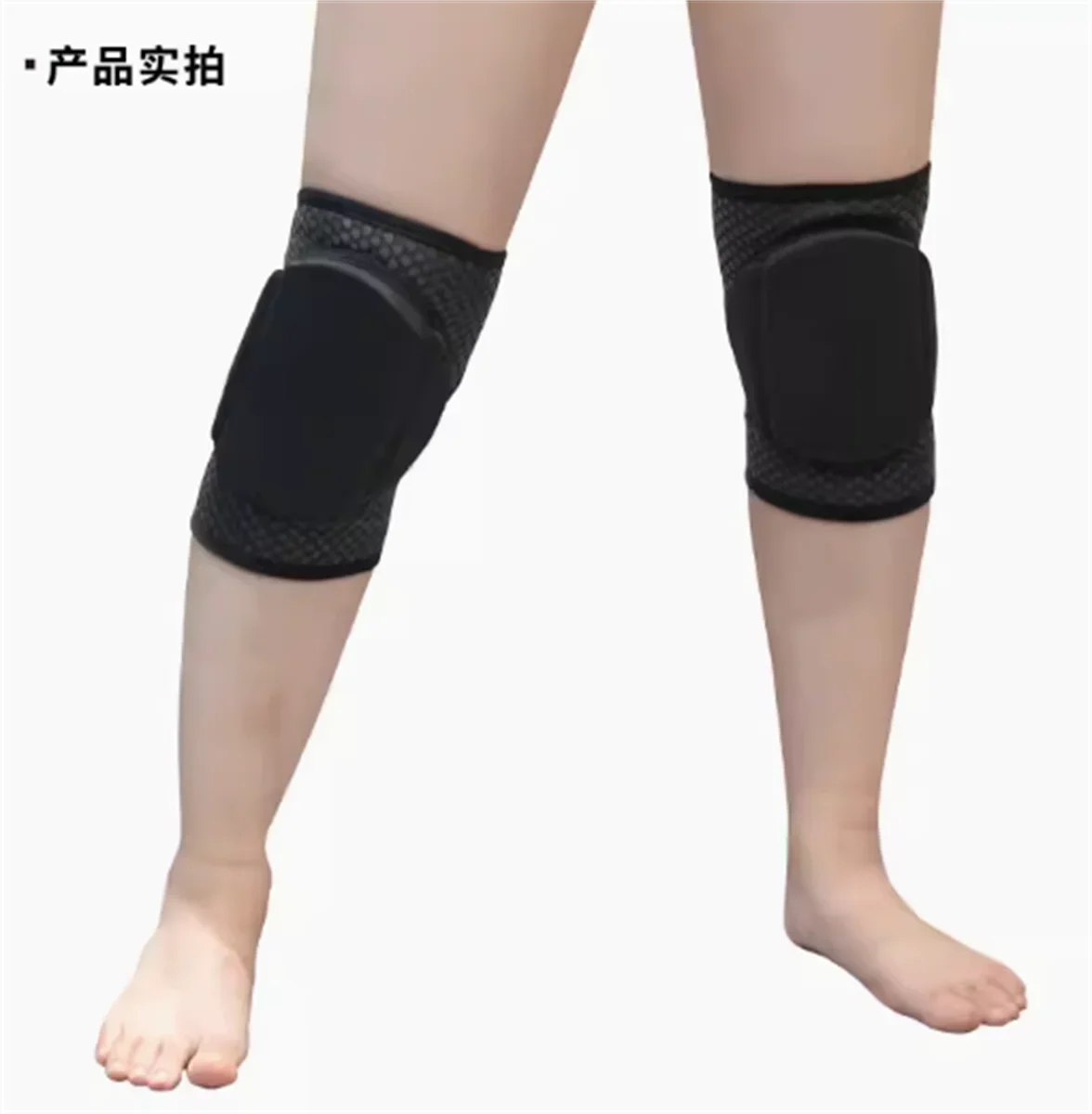 Steel pipe dance knee pads with GRIP silicon coating for anti slip protection, anti-collision and anti fall, thickened pads