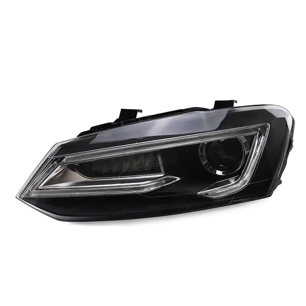 Car Headlights For VW POLO 2011-2018 LED Auto Headlamp Assembly Upgrade High Configure Projector Lens Accessories Kit