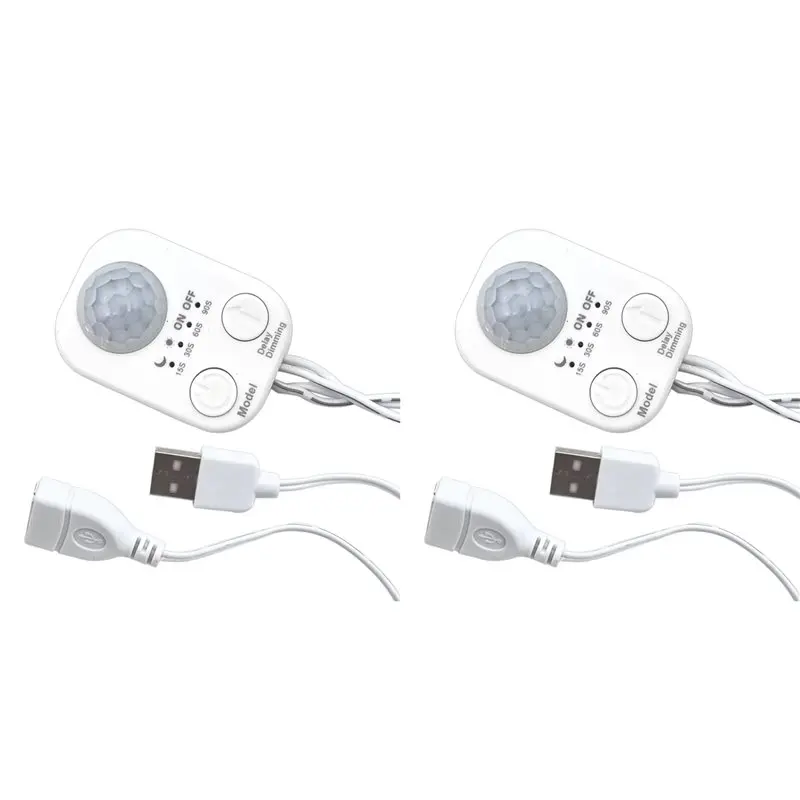 【fAtis】2x-dc-5v-24v-usb-dc-corpo-infravermelho-pir-sensor-de-movimento-interruptor-detector-de-sensor-de-movimento-humano-para-tira-de-luz-led-usb