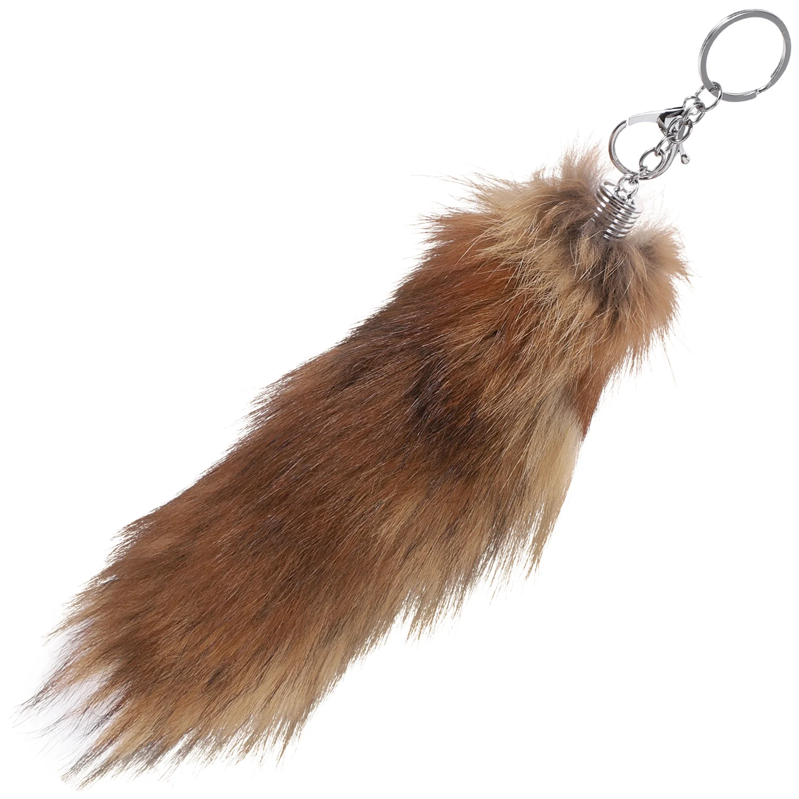 Charm Tail Keychain Women's Cute Wallet Accessories Fox Fur Fluffy Animal Keyring