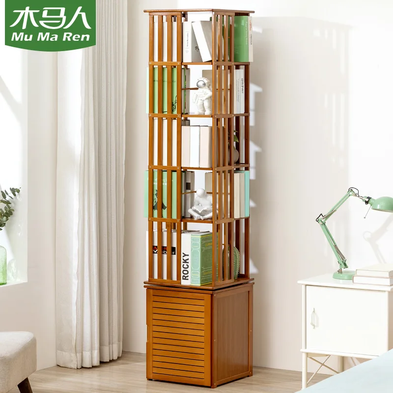 Rotational Bookshelf Organizers Storage Shelves Furniture Living Room Shelf Organizer Bookcases Librero Organizador Libreria