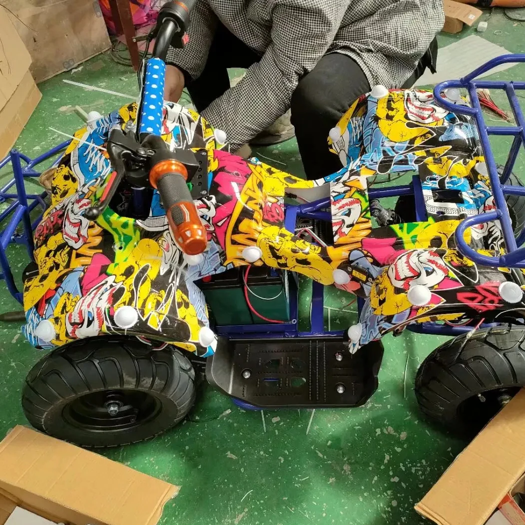 

360 Degree Lighting Kids ATV & Power Colorful Electric Remote Bumper Cars Indoor/Outdoor Kids & Adult Playground with Park Poles