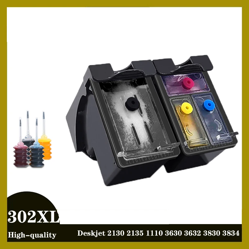 cartucho de tinta remanufaturado para hp 302 xl 302xl deskjet 1110 2130 hp302xl envy 4520 ns45 officejet 3630 3639 01