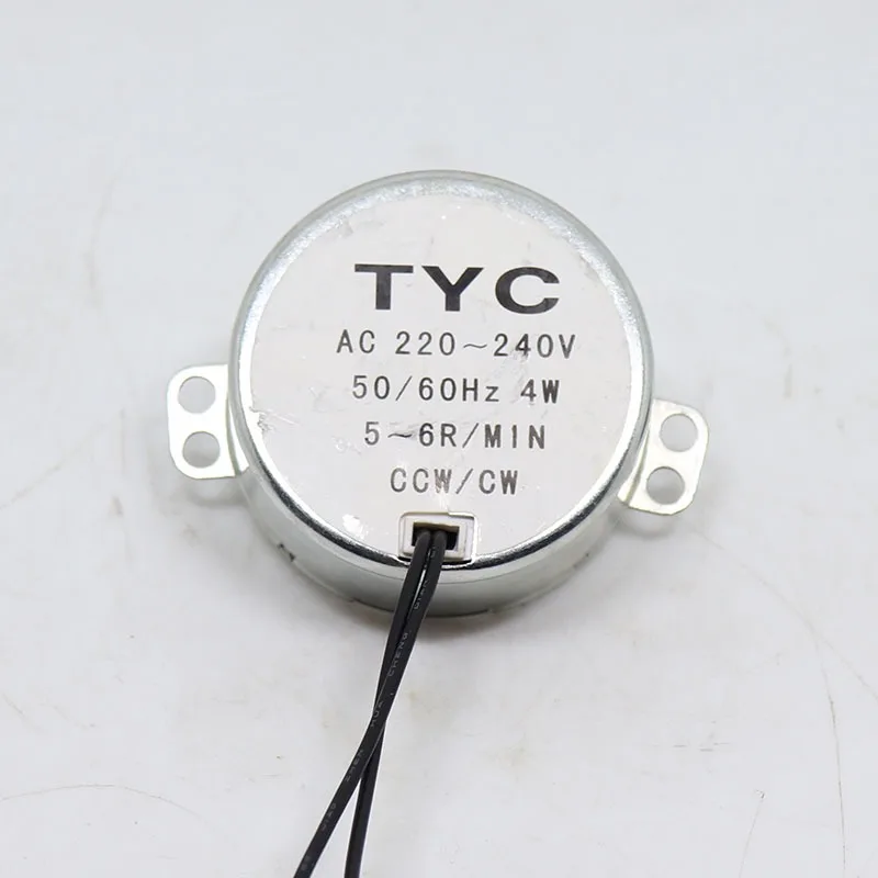 49KTYZ Permanent Magnet Synchronous AC Motor 220V Non-directional 4W 50/60Hz TYC50 Low-speed Electric Fan Head TYC49 CCW/CW