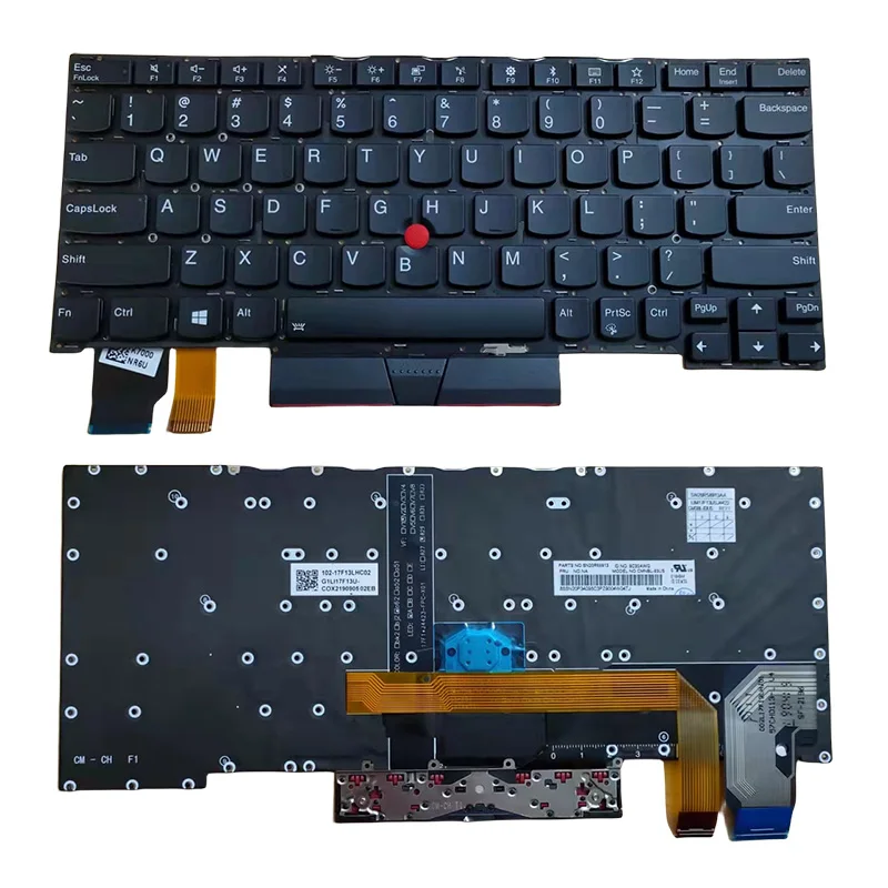 

New US English Laptop Backlit Keyboard For Lenovo Thinkpad X13 Yoga X390 Yoga Laptop Keyboard