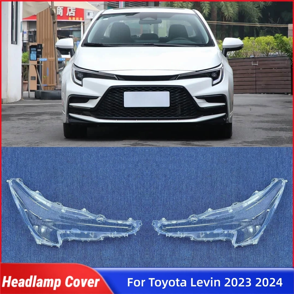 

For Toyota Levin (Domestic Version) 2023 2024 Accessories For The Car Polycarbonate High Gloss Fully Transparent Lens Masks