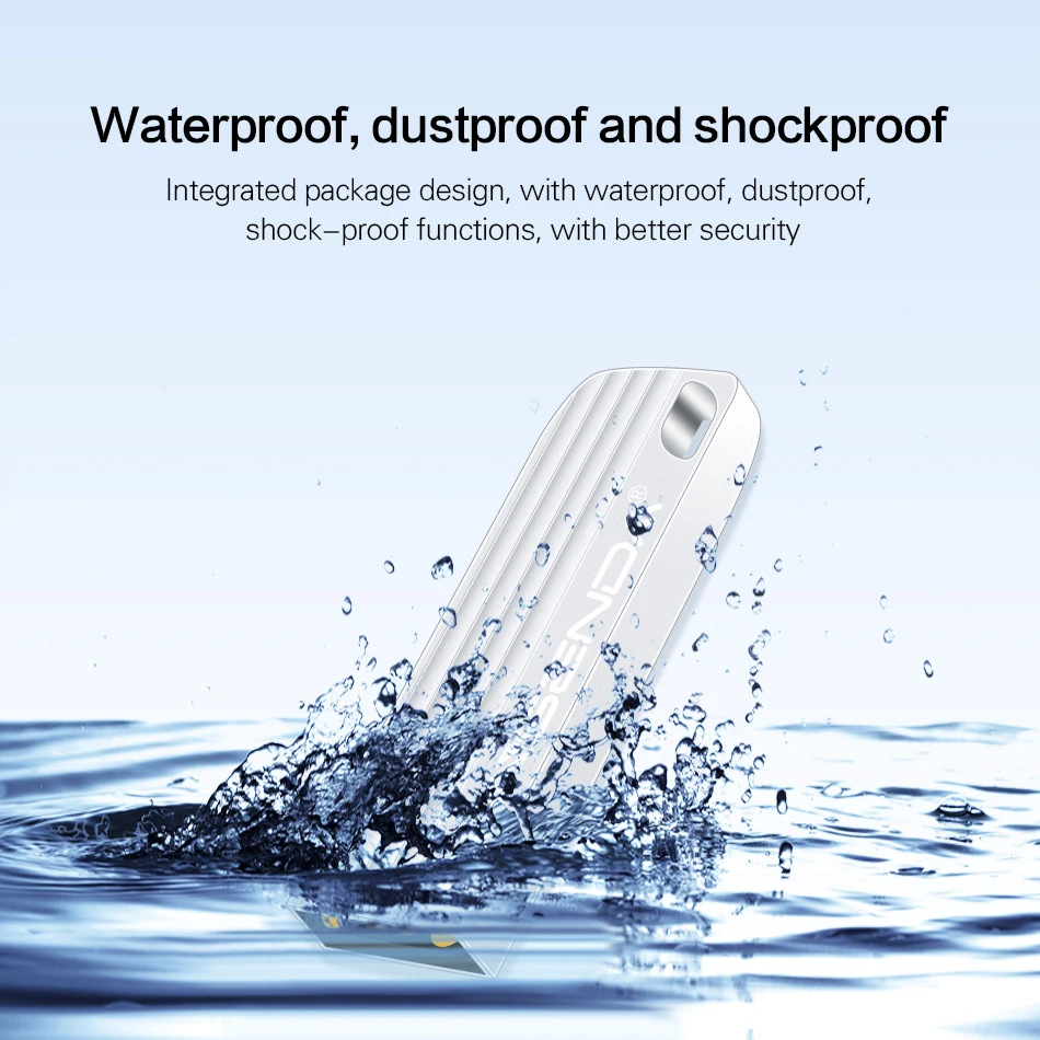 WANSENDA USB 2.0 USB Flash Drive logam Pen Drive 8GB 16GB 32GB 64GB 128GB Pendrive kunci stik memori Flash U Disk