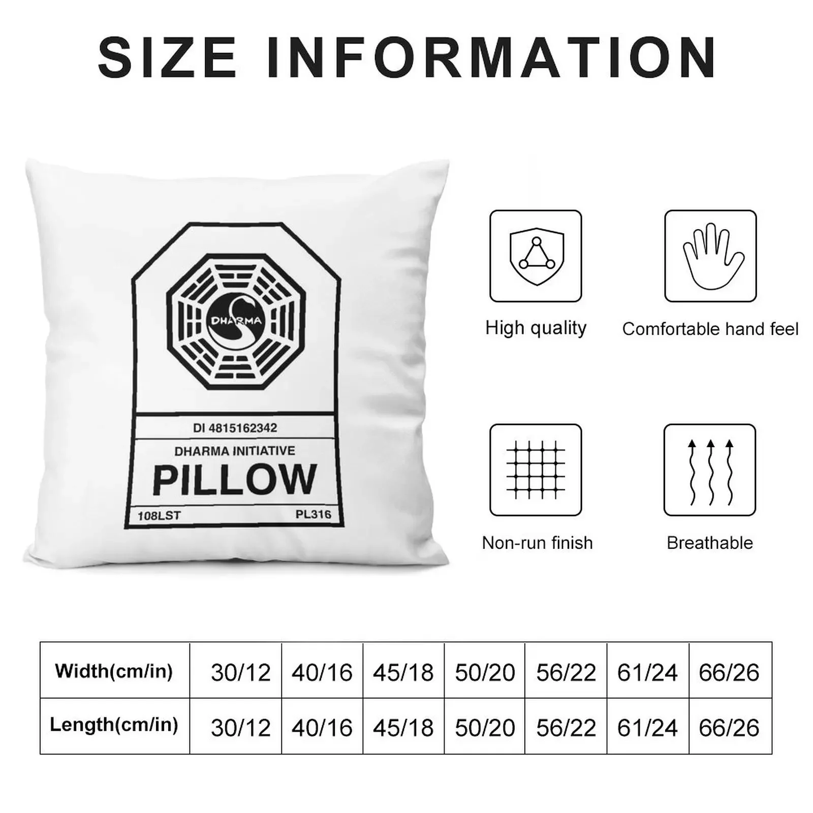 Dharma Initiative Pillow Throw Pillow Pillows Aesthetic Christmas Cushion For Home Decorative pillowcase home decor items pillow