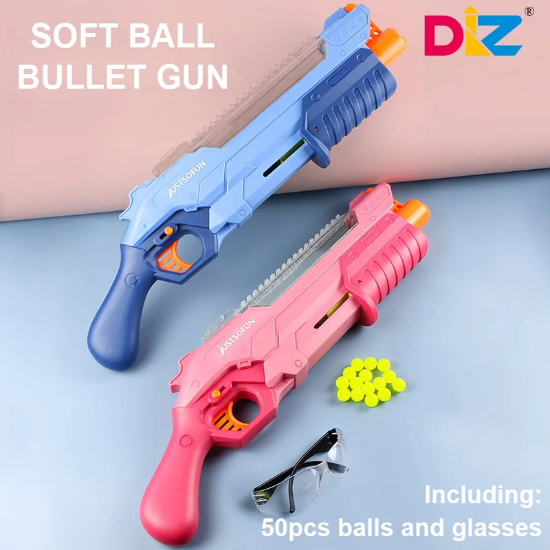 Soft Bullet Toy Gun For Rival Zeus Apollo Ball Bullets Children Manual Gun Toys Round Foam Darts Blaster Gift For Boy Kids Adult