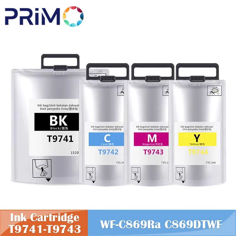 

T9741 T9742 T9743 T9744 Ink Cartridge Bag Compatible for Epson WF-C869Ra WF-C869DTWF C869 C869Ra C869DTWF
