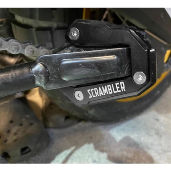 รถจักรยานยนต์ Kickstand Extender ขาตั้ง EXTENSION สําหรับ Ducati Scrambler Desert Sled Full Throttle ไอคอน Dark Cafe RACER 1100