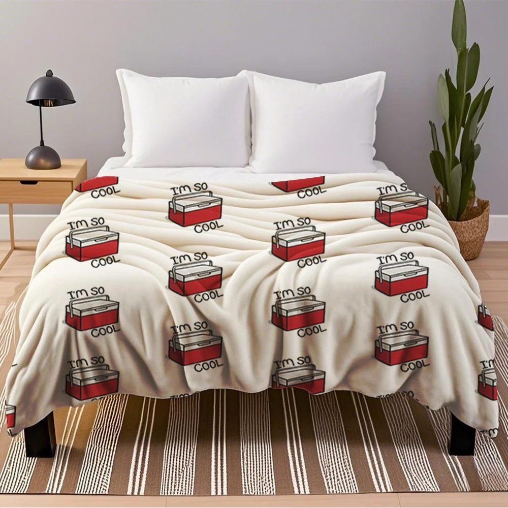 

European classical Flannel Blanket Im so cool bedspread duvet cover breathable Wrinkle-resistant Blankets for Children Elderly