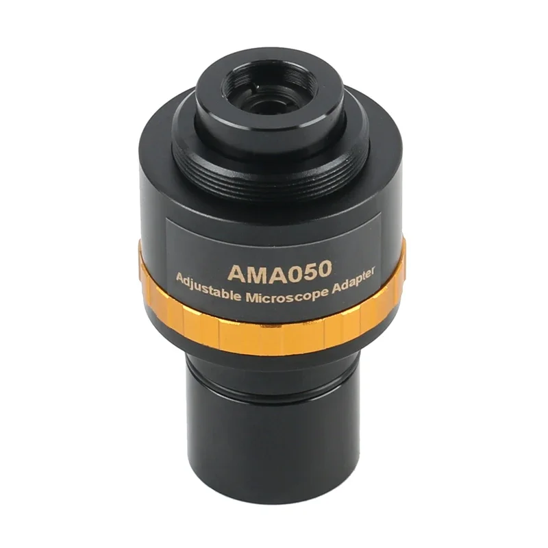 AMA037 050 075 100 Adjustabl Microscope Eyepiece Connector 23.2mm To C Mount Adapter Lens For Stereo Microscope Video Camera